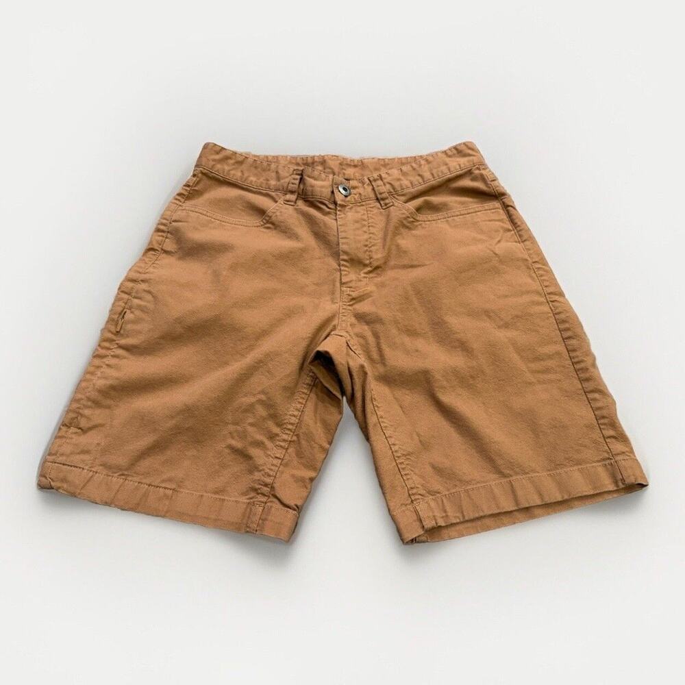 The North Face Mens Khaki Brown Hiking Side Zip Pocket Outdoor Shorts Size 30